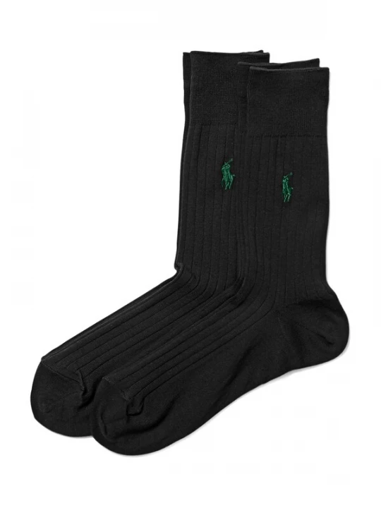 Foto van product Polo Ralph Lauren Sokken 'RIB EGYPTIAN-SOCKS-2 PACK' zwart