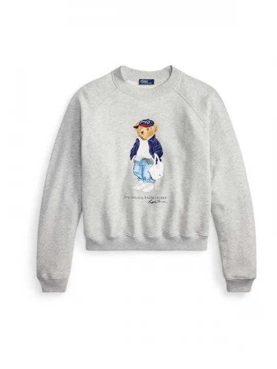 Foto van product Polo Ralph Lauren Sweatshirt 'ISLAND' blauw / rookgrijs / wit