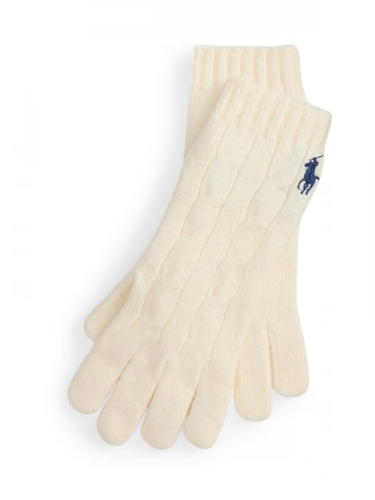 Foto van product Polo Ralph Lauren Vingerhandschoenen crème / navy