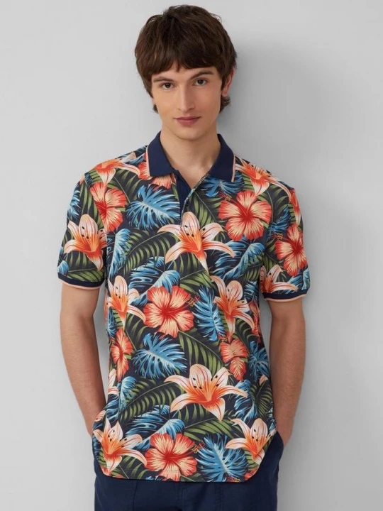 Foto van product Polo van katoen met print all-over s.Oliver