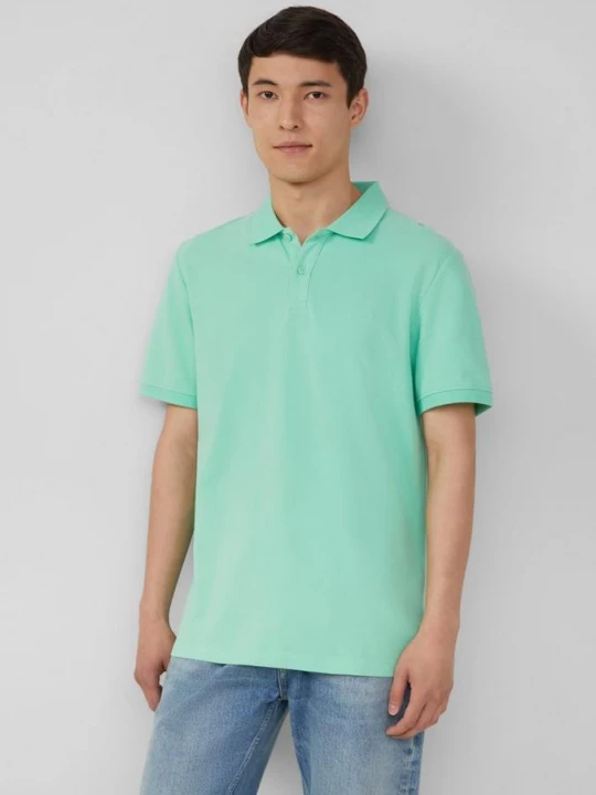 Foto van product Polo van katoen-piqué s.Oliver groen
