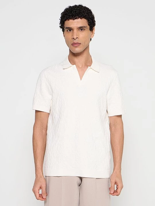 Foto van product Poloshirt Abercrombie & Fitch crème