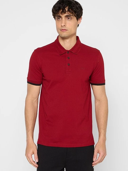 Foto van product Poloshirt Boss donkerrood