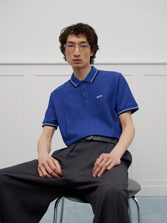 Foto van product Poloshirt Boss koningsblauw