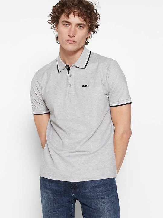 Foto van product Poloshirt Boss lichtgrijs
