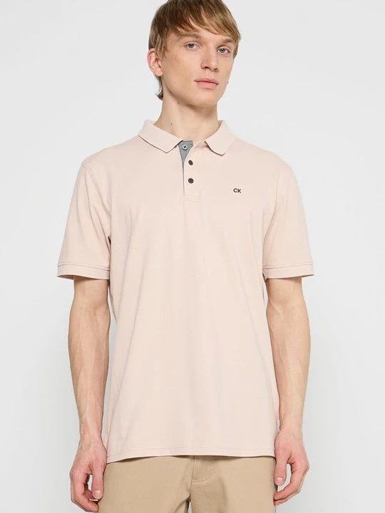 Foto van product Poloshirt Calvin Klein zandkleur