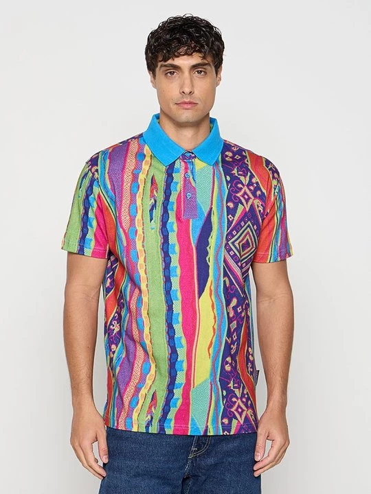 Foto van product Poloshirt Carlo Colucci donkerroze