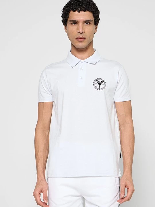 Foto van product Poloshirt Carlo Colucci lichtblauw