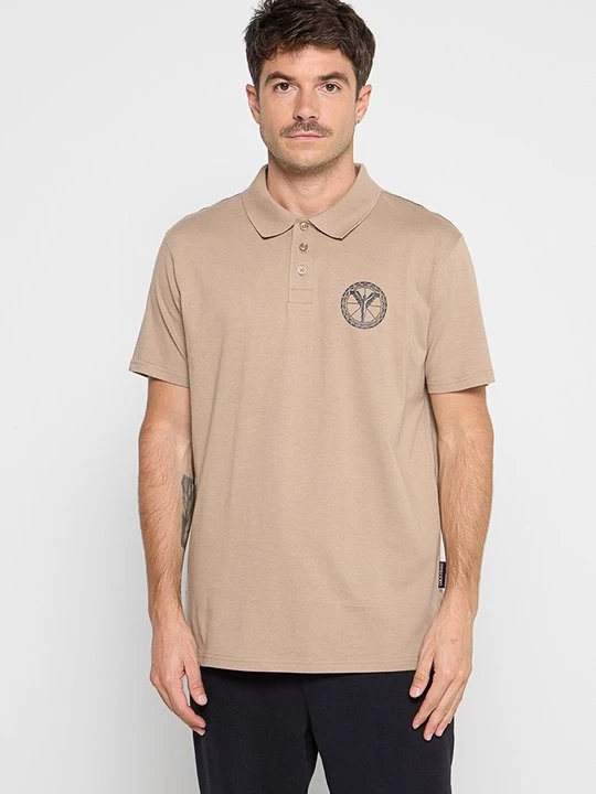 Foto van product Poloshirt Carlo Colucci taupe