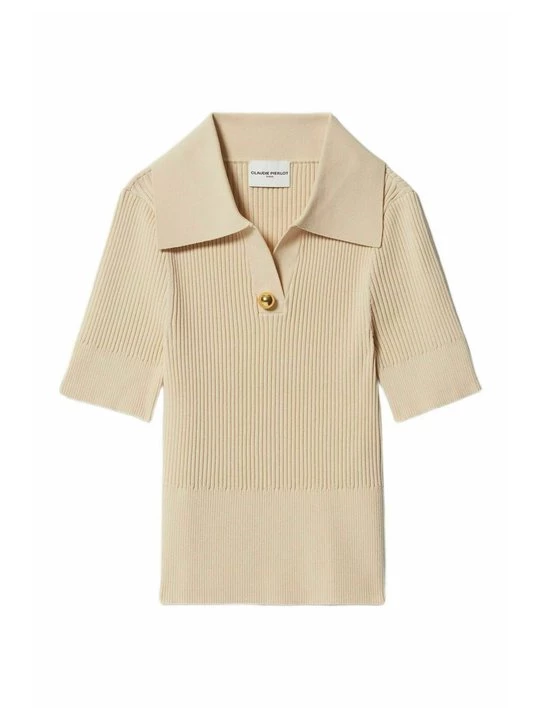 Foto van product Poloshirt CLAUDIE PIERLOT beżowy