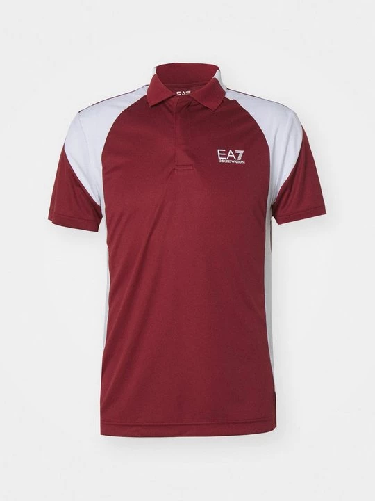 Foto van product Poloshirt EA7 Emporio Armani bordeauxrood