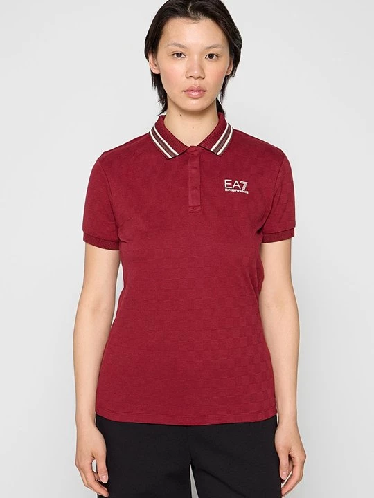 Foto van product Poloshirt EA7 Emporio Armani donkerrood