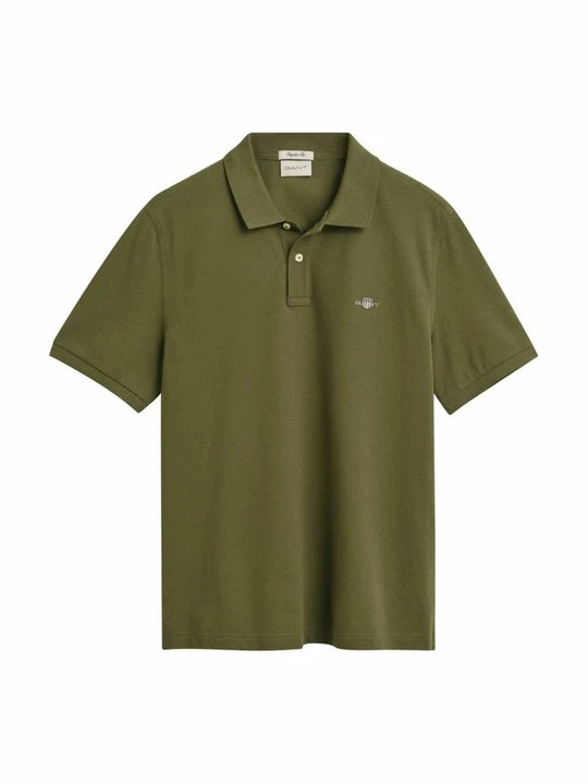 Foto van product Poloshirt Gant groen gemêleerd