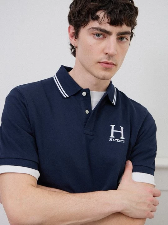 Foto van product Poloshirt Hackett London donkerblauw