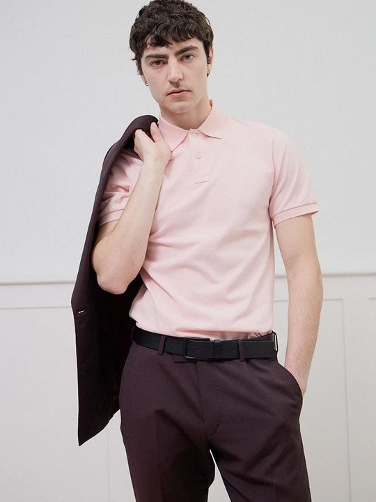 Foto van product Poloshirt Hackett London donkerroze