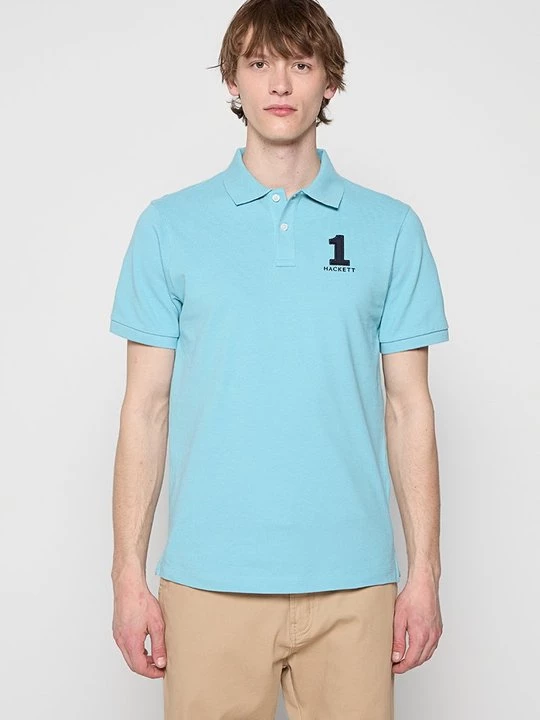 Foto van product Poloshirt Hackett London lichtblauw