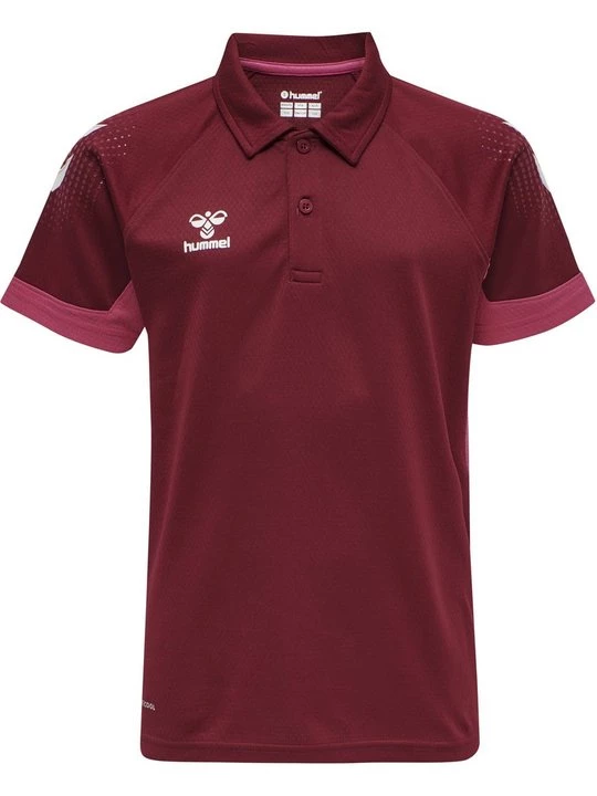 Foto van product Poloshirt Hummel donkerrood