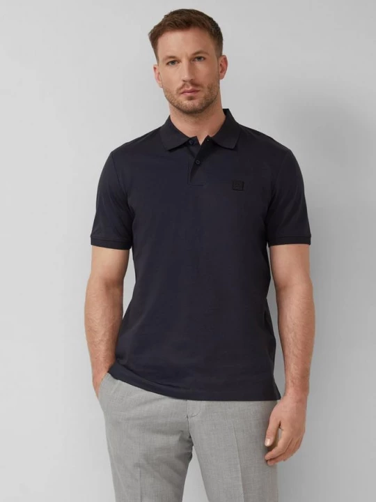 Foto van product Poloshirt in fijne jersey s.Oliver blauw