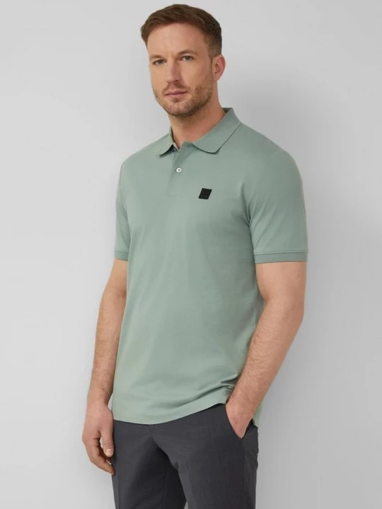 Foto van product Poloshirt in fijne jersey s.Oliver groen