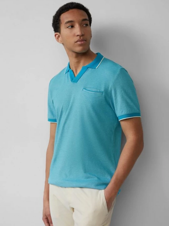 Foto van product Poloshirt in tweekleurig piqué met borstzakje s.Oliver
