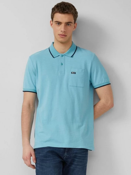 Foto van product Poloshirt in vlamgaren piqué s.Oliver
