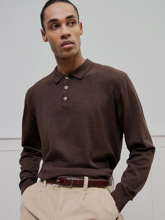 Foto van product Poloshirt INDICODE bruin