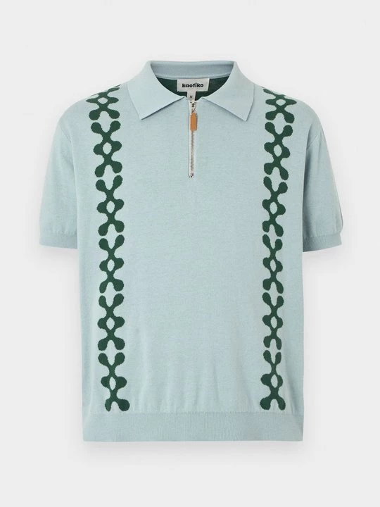 Foto van product Poloshirt Kaotiko lichtblauw