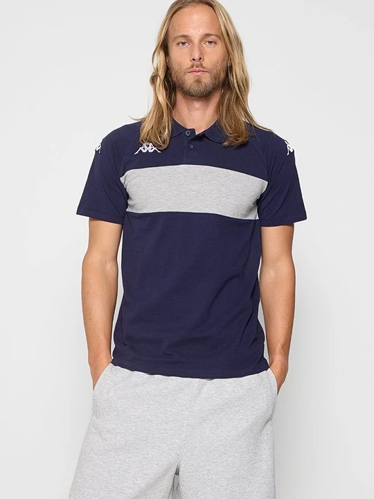 Foto van product Poloshirt Kappa koningsblauw gemêleerd