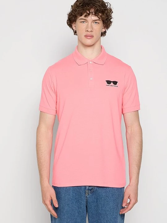 Foto van product Poloshirt KARL LAGERFELD donkerroze
