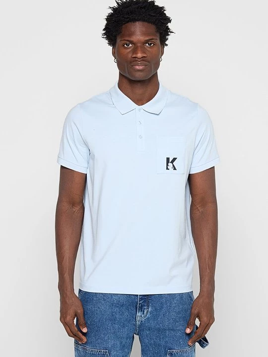 Foto van product Poloshirt KARL LAGERFELD lichtblauw