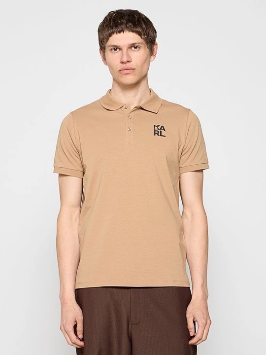 Foto van product Poloshirt KARL LAGERFELD zandkleur