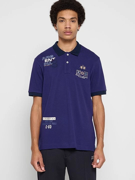 Foto van product Poloshirt La Martina donkerblauw