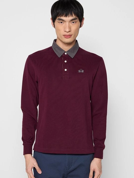 Foto van product Poloshirt La Martina donkerrood
