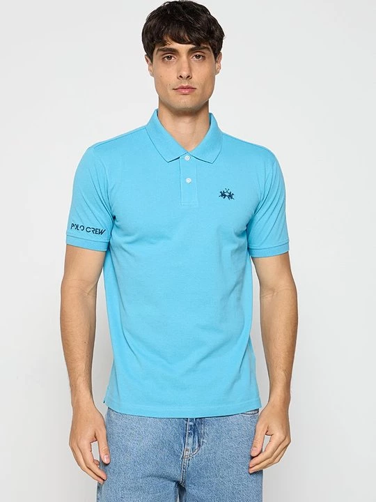 Foto van product Poloshirt La Martina lichtblauw