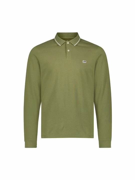 Foto van product Poloshirt Lee groen gemêleerd