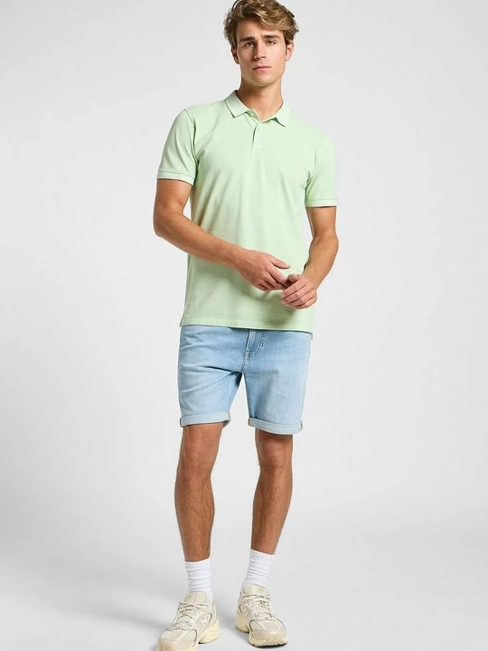 Foto van product Poloshirt Lee groen gemêleerd
