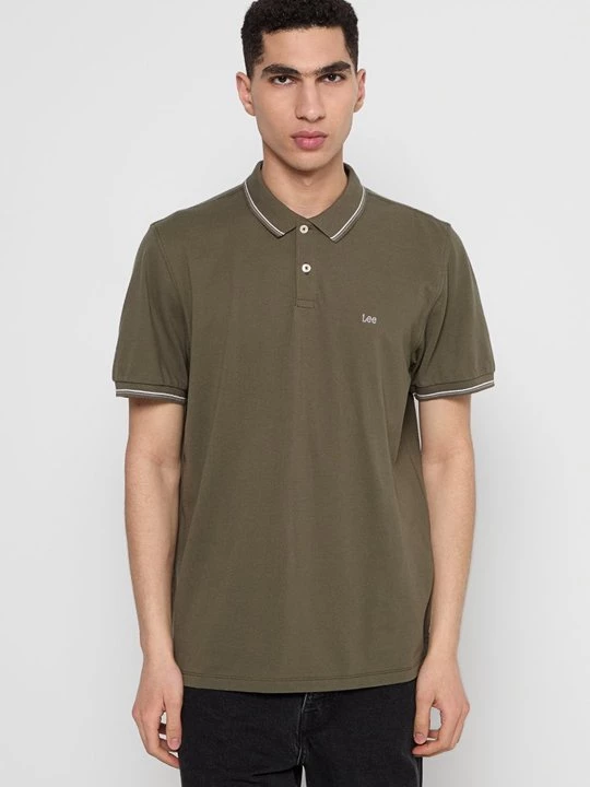 Foto van product Poloshirt Lee olijfgroen