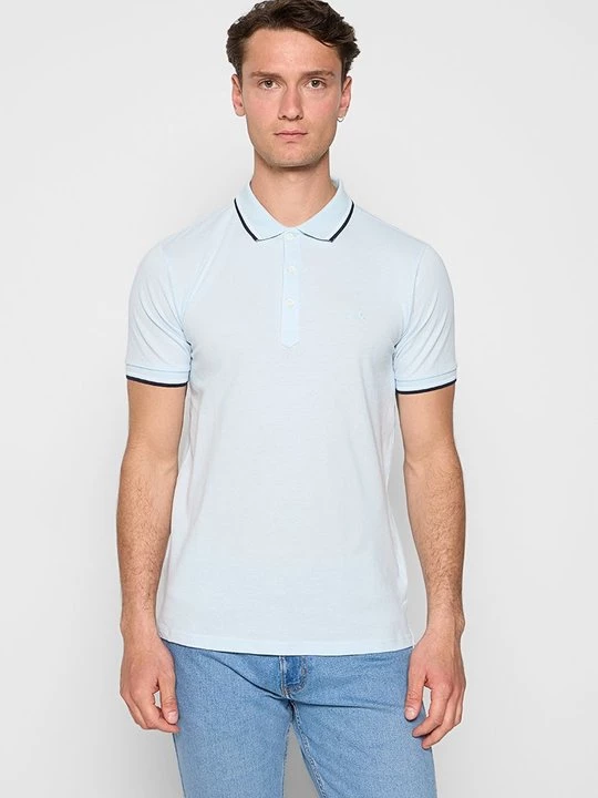 Foto van product Poloshirt lindbergh lichtblauw