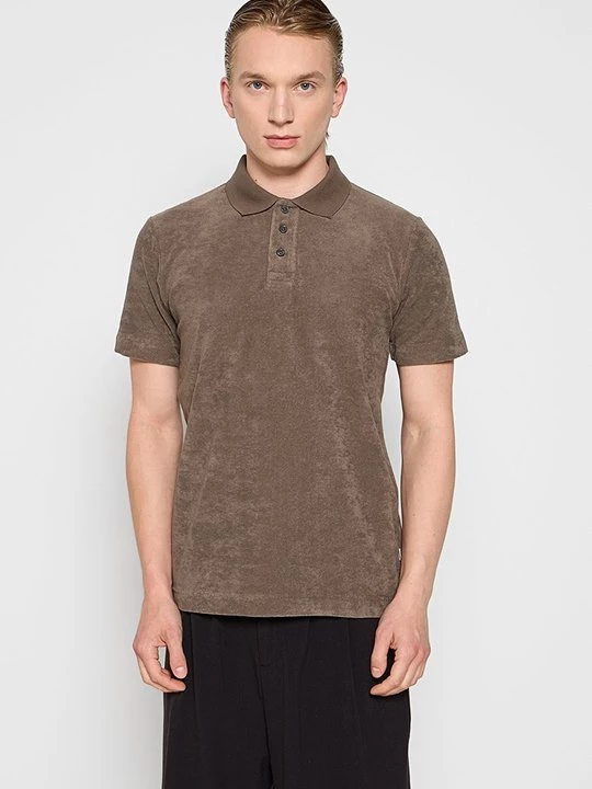 Foto van product Poloshirt lindbergh lichtbruin
