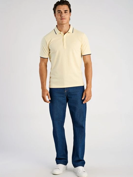 Foto van product Poloshirt lindbergh lichtgeel