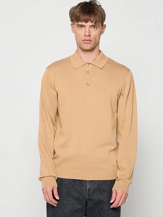 Foto van product Poloshirt lindbergh zandkleur