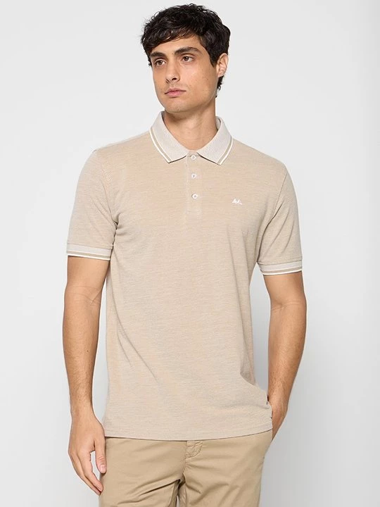 Foto van product Poloshirt lindbergh zandkleur