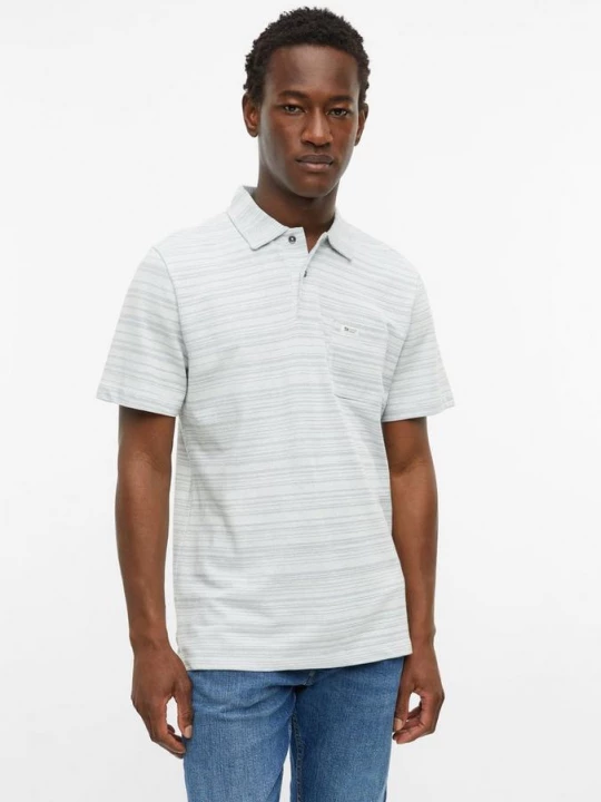 Foto van product Poloshirt met gestructureerde strepen s.Oliver crème