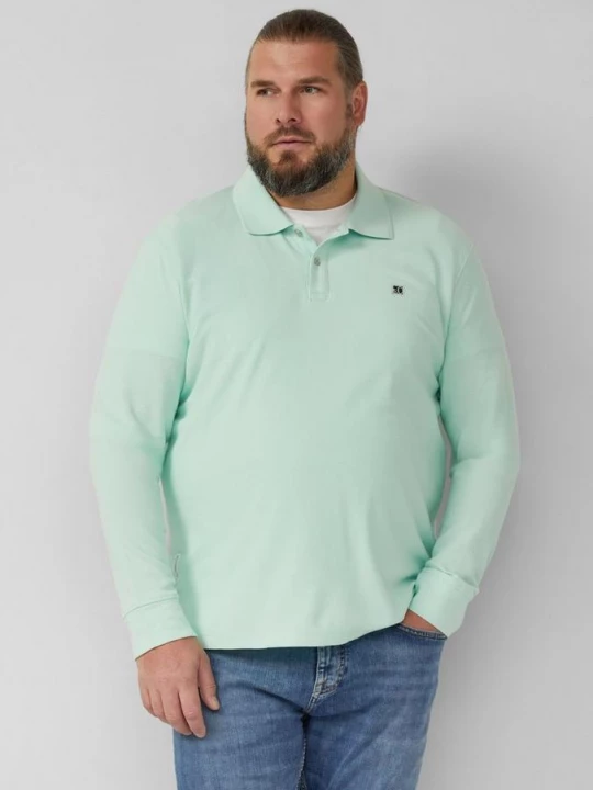 Foto van product Poloshirt met lange mouwen, wafelstructuur en logopatch s.Oliver