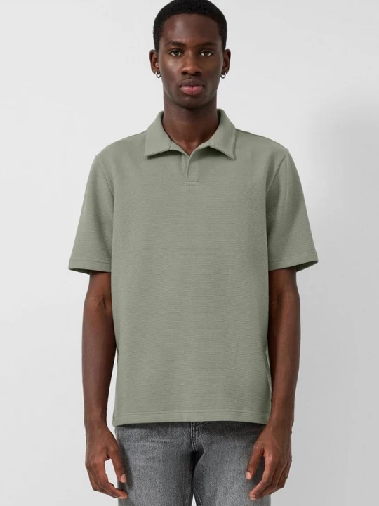Foto van product Poloshirt met structuur QS petrol