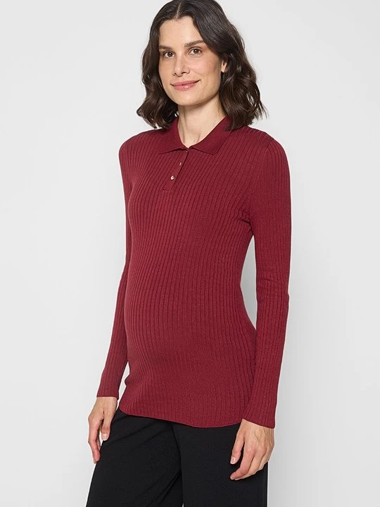 Foto van product Poloshirt Only bordeauxrood