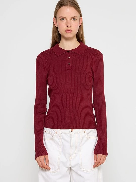 Foto van product Poloshirt Only bordeauxrood