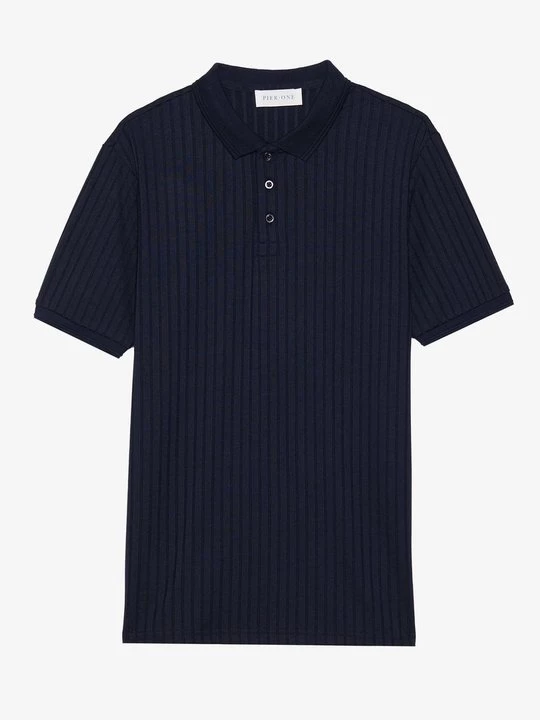 Foto van product Poloshirt Pier One By Zalando donkerblauw