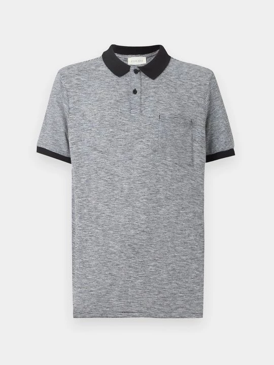 Foto van product Poloshirt Pier One By Zalando gemêleerd zwart