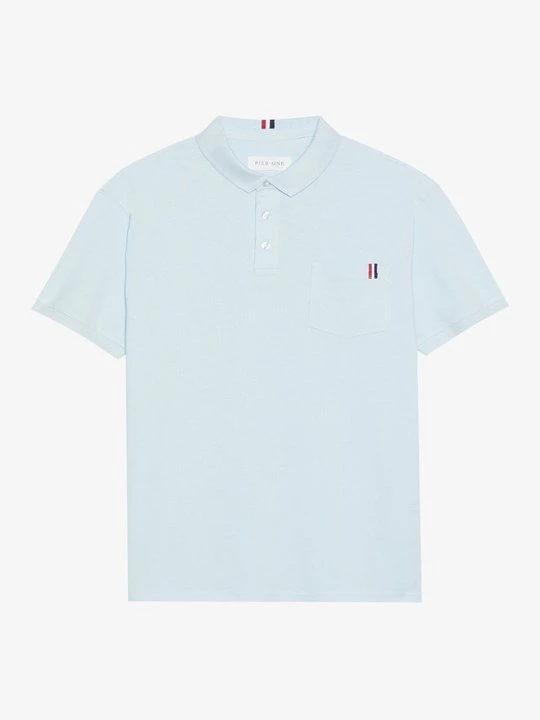 Foto van product Poloshirt Pier One By Zalando lichtblauw